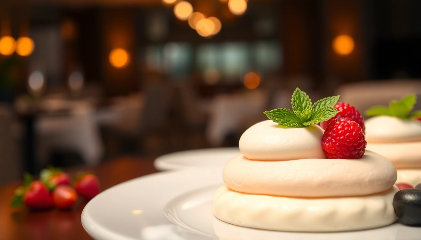 Bereid een luxueuze mousseline met een glanzende afwerking op een elegant dessert.